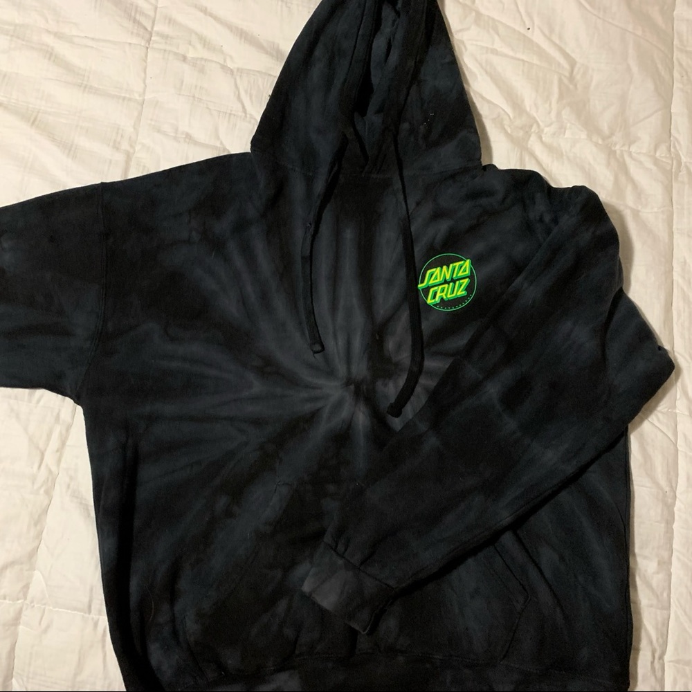 Mens Limited Edition Tie Dye Santa Cruz Hoodie